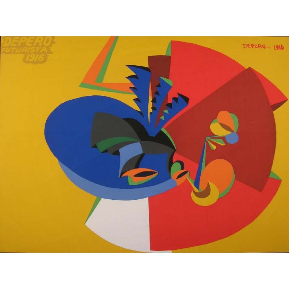 DEPERO FORTUNATO - MOVIMENTO D'UCCELLO , 1916